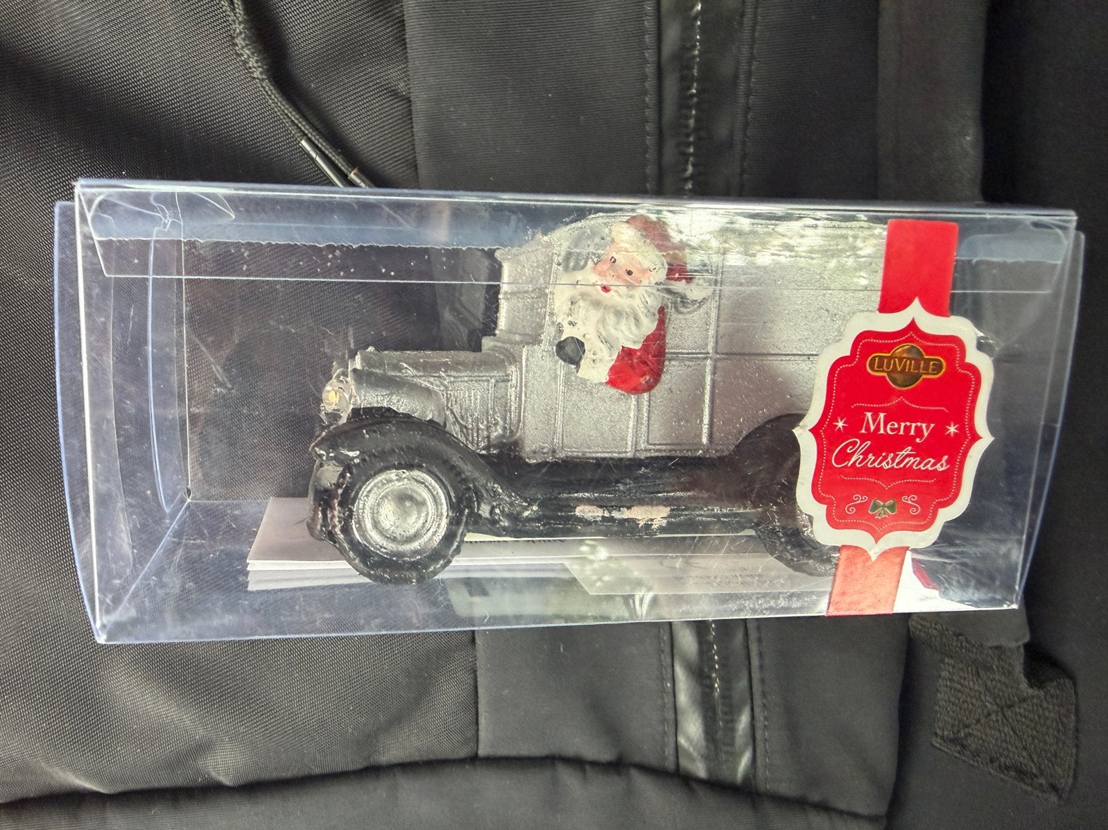 Luville - Merry Christmas - kerstauto met LED verlichting, Ophalen of Verzenden, Nieuw