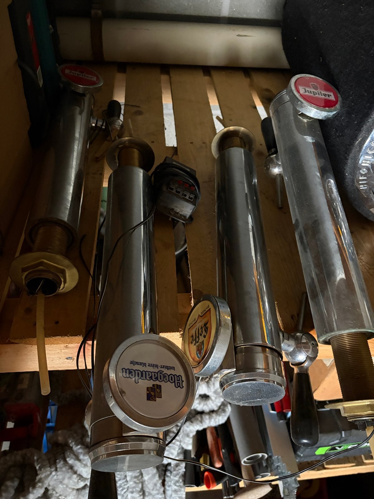 RVS Biertap Tapzuil Horeca Café - Hoegaarden, Jupiler, Leffe, Ophalen, Gebruikt