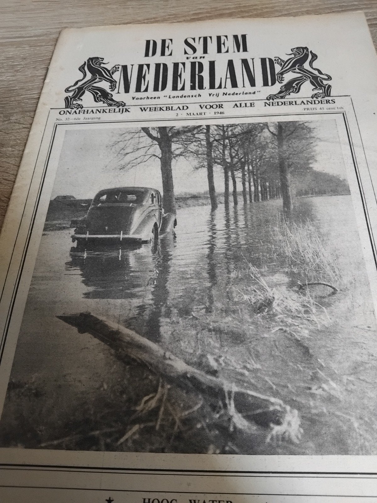 De Stem van Nederland - Onafhankelijk Weekblad 1946, Ophalen of Verzenden, Gelezen, Krant
