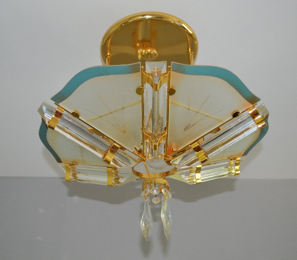 KOOPJE ! Vintage Murano Designlamp - Novaresi / Venini 1970, Ophalen of Verzenden, Gebruikt, Glas, Vintage, Design, Hollywood Regency, Murano, Novaresi, Venini