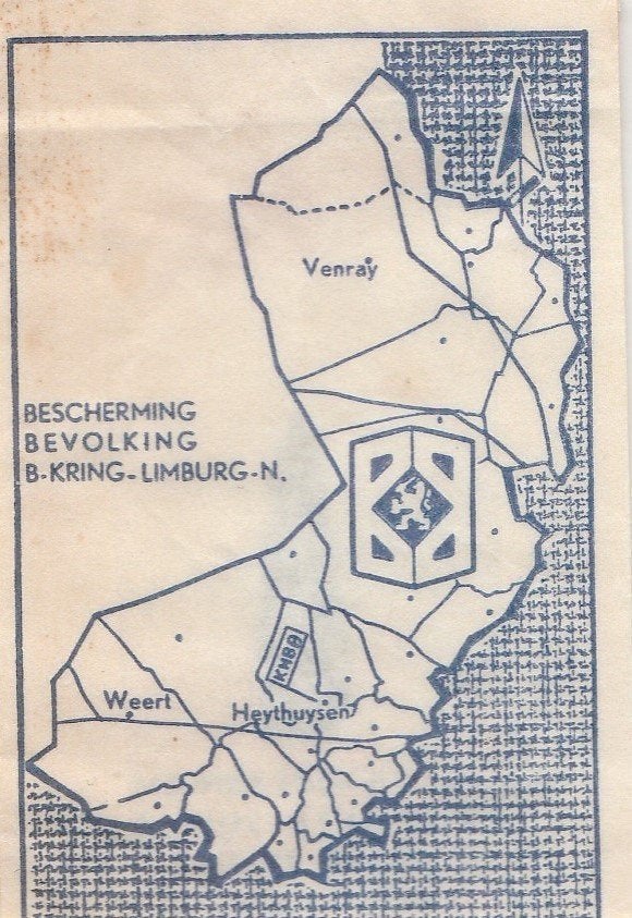 BB Bescherming Bevolking - B-Kring-N., Verzamelen, Ophalen of Verzenden, Landmacht, Nederland, Embleem of Badge