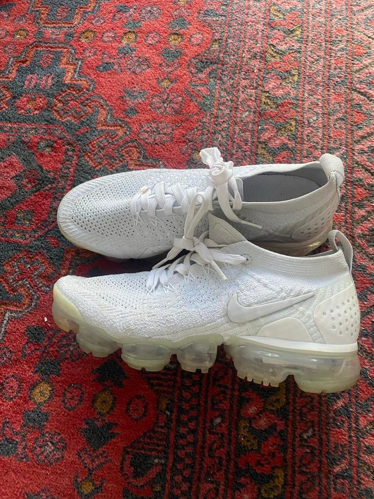 Witte Nike Air Vapormax Flyknit Sneakers maat 39, Ophalen of Verzenden, Gedragen, Wit, Sneakers of Gympen