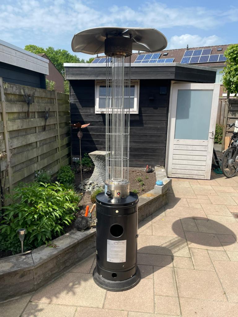 terrasverwarmer flameheater terrasheater, Tuin en Terras, Terrasverwarmers, Ophalen, Gebruikt, Gas, Vloer