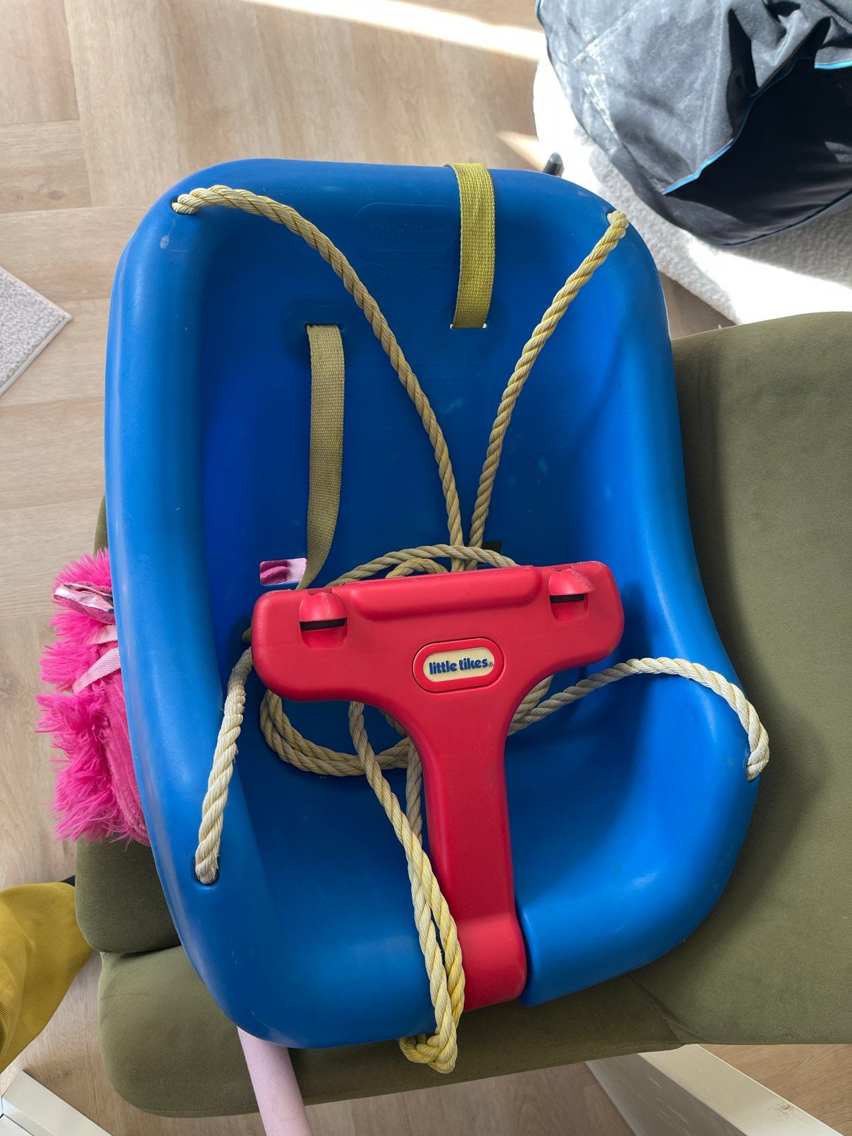 Little Tikes Baby Peuter Schommel - Blauw/Rood, Ophalen of Verzenden, Gebruikt, Overige typen