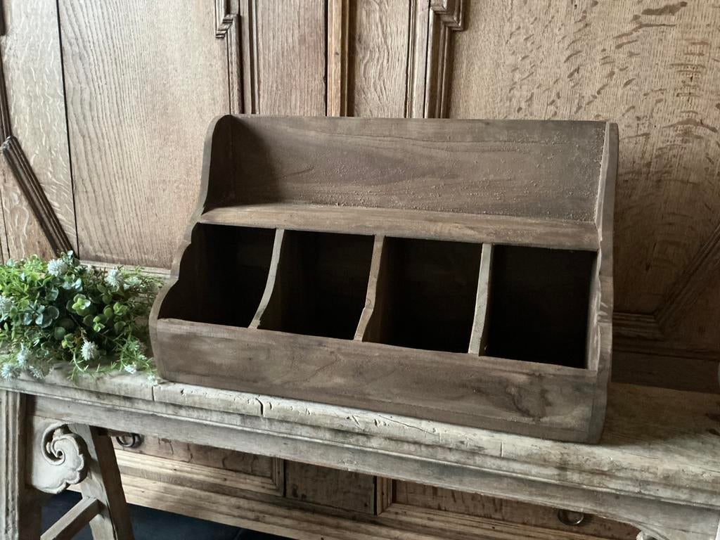NIEUW forse teak houten gruttersbak voorraad bak, Ophalen of Verzenden, Nieuw, Hout