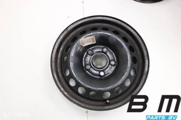 Set 15 inch stalen velgen VW Golf 6 / A3 8P 1K0601027AG, Auto-onderdelen, Gebruikt, Velg(en)