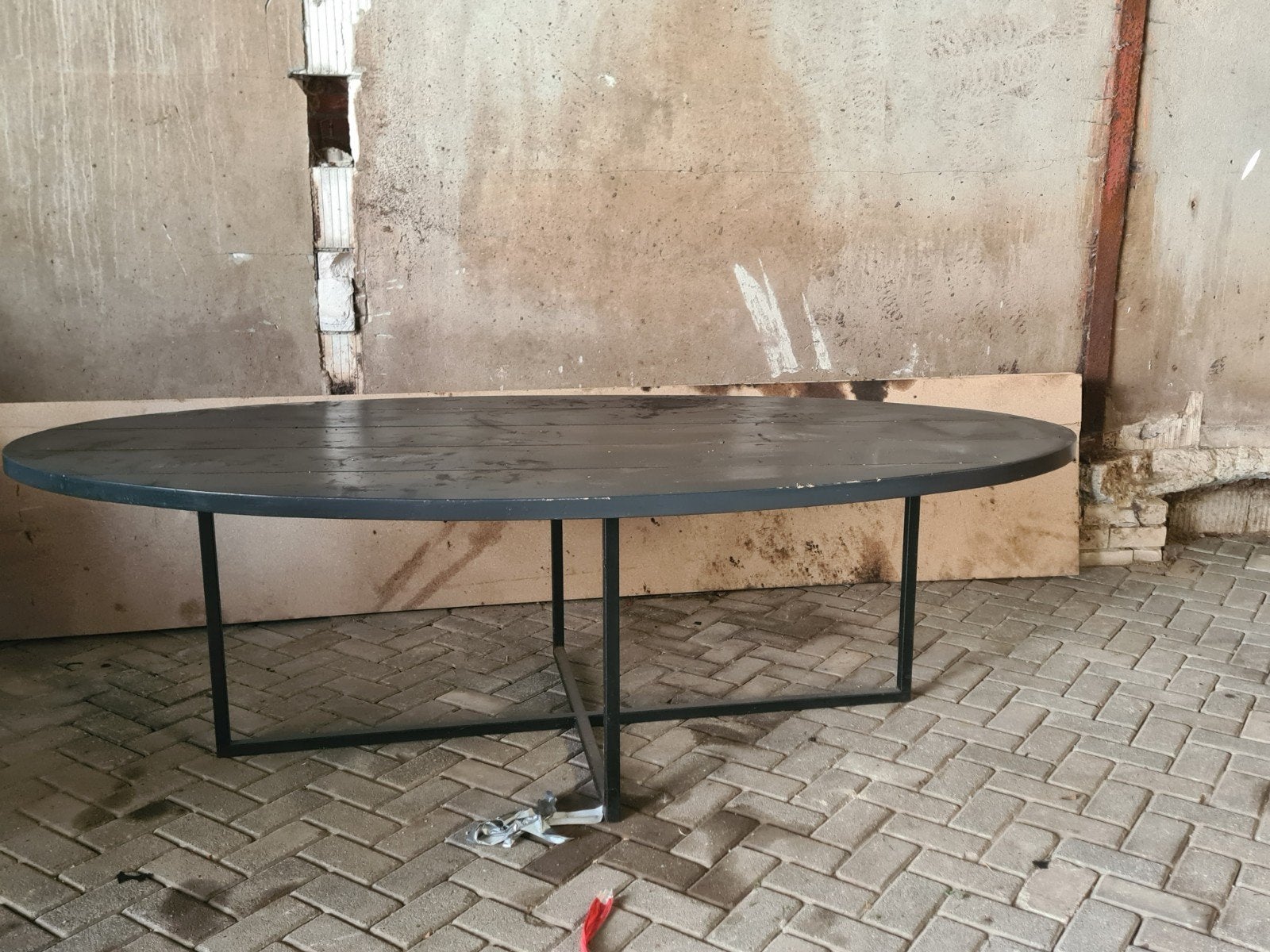 Ovale tafel, Huis en Inrichting, Tafels | Eettafels, Ophalen, Ovaal, 150 tot 200 cm, 100 tot 150 cm