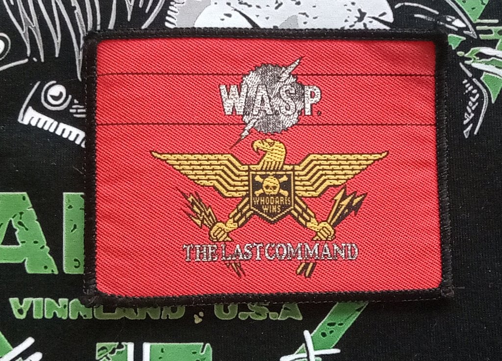 W.A.S.P. zeer zeldzame 1985 vintage patch w83 Wasp, Verzamelen, Verzenden, Nieuw, Kleding