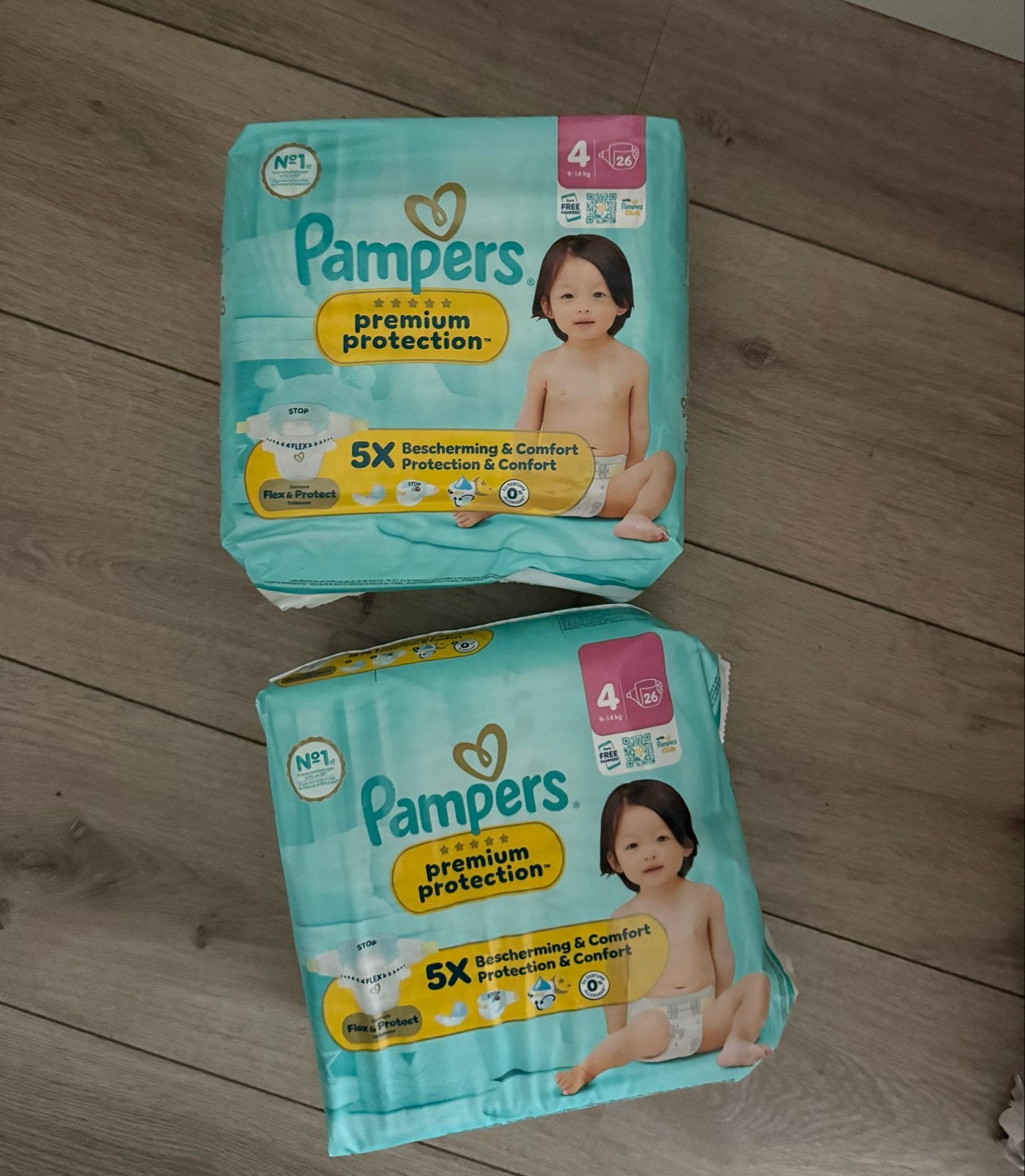 2x Pampers Premium Protection Luiers Maat 4 (9-14kg), Ophalen of Verzenden, Nieuw