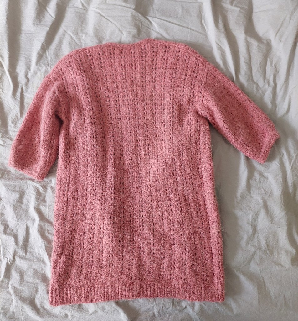 Wollen vest oud roze, Ophalen of Verzenden, Zo goed als nieuw, Maat 36 (S), Roze