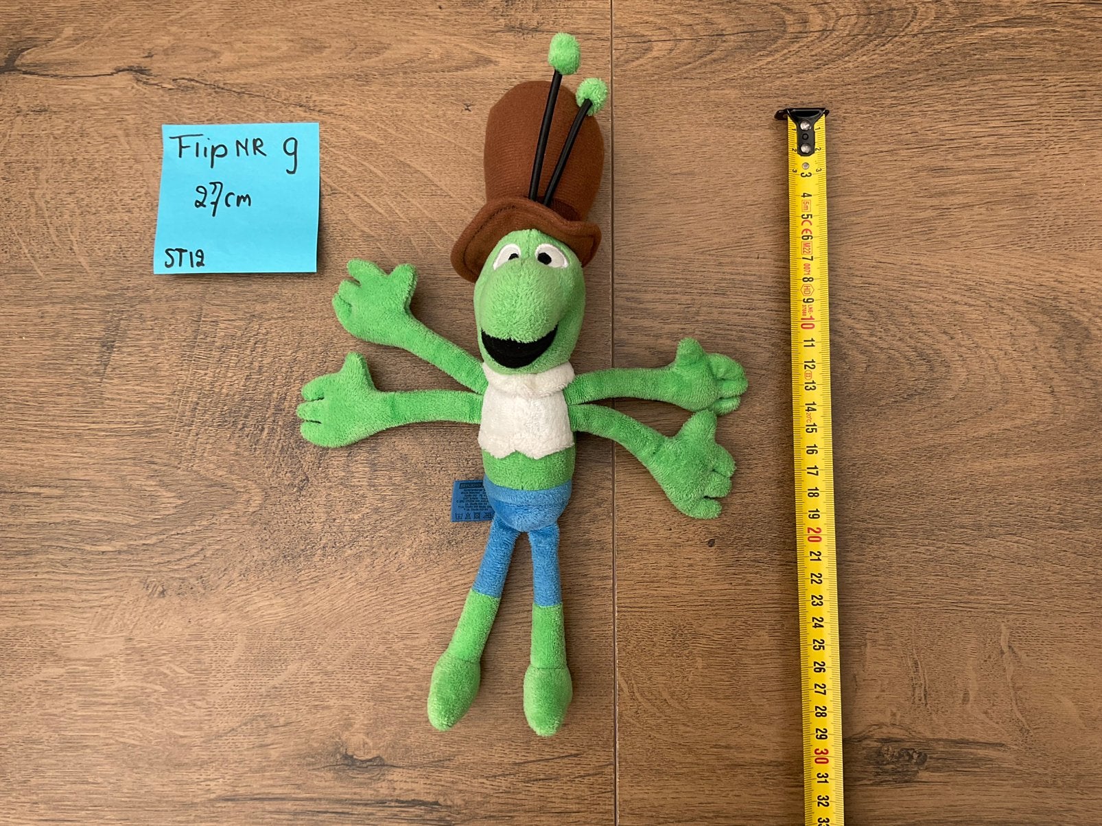 Nieuwe zgan Flip sprinkhaan knuffel van Maya Maja de bij, Ophalen, Overige figuren, Nieuw, Beeldje of Figuurtje