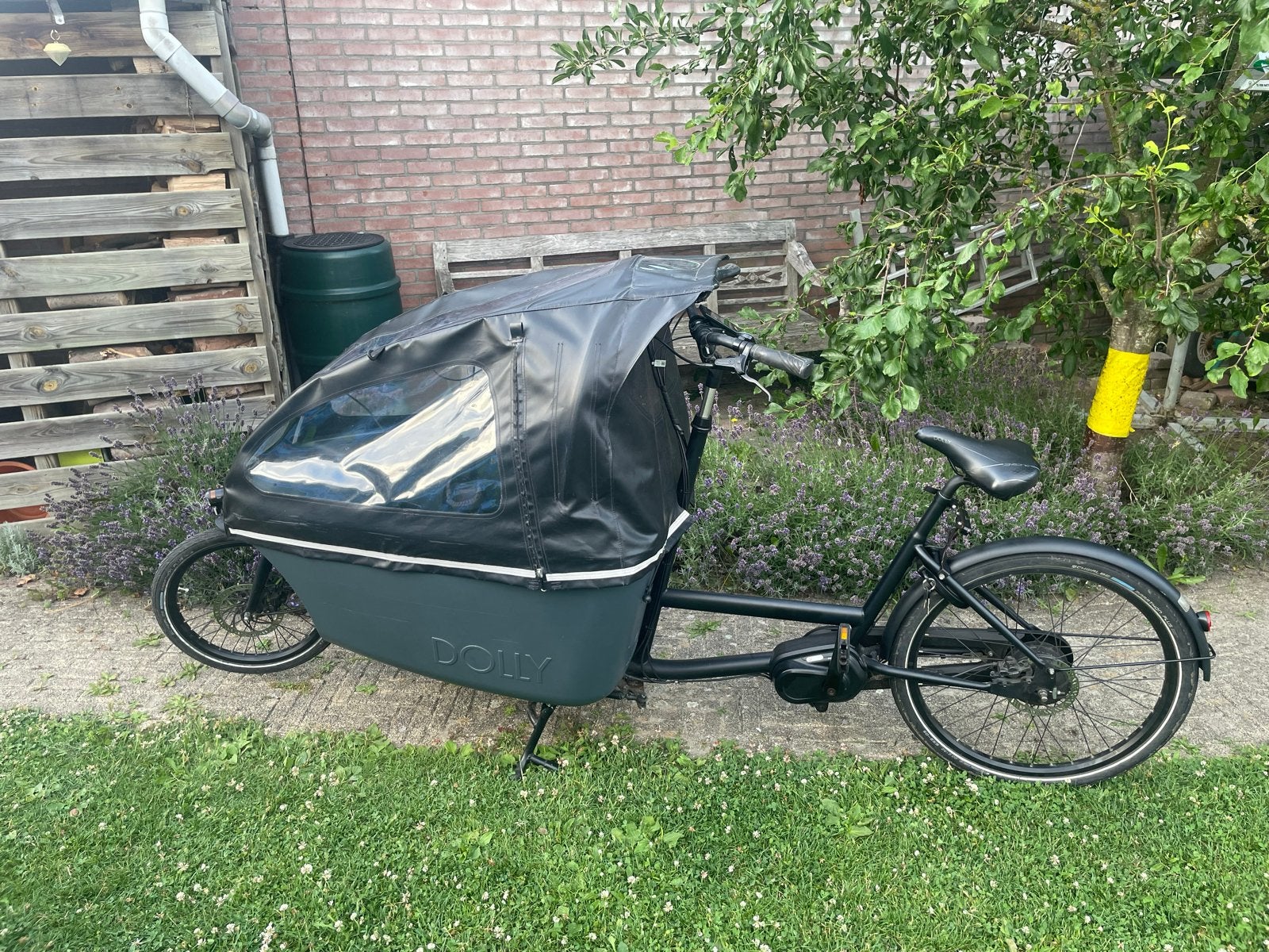 Dolly Bakfiets Elektrisch, Fietsen en Brommers, Fietsen | Bakfietsen, Gebruikt, Elektrisch, 2 kinderen, Schijfrem