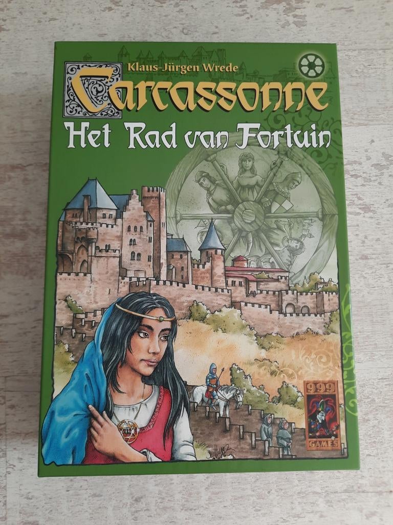 Carcassonne spel Het Rad van fortuin, Een of twee spelers, Ophalen of Verzenden, Zo goed als nieuw, 999 games