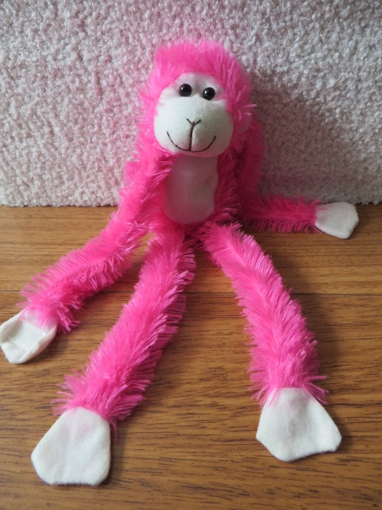 Roze aap (H), Ophalen of Verzenden, Zo goed als nieuw, Overige typen, Middelgroot (20 tot 80 cm)