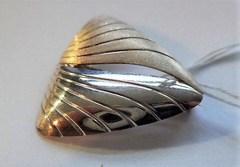 Andreas Daub - Aparte zilveren design broche, 925 (7175-3363, Sieraden, Tassen en Uiterlijk, Ophalen, Zo goed als nieuw, Zilver