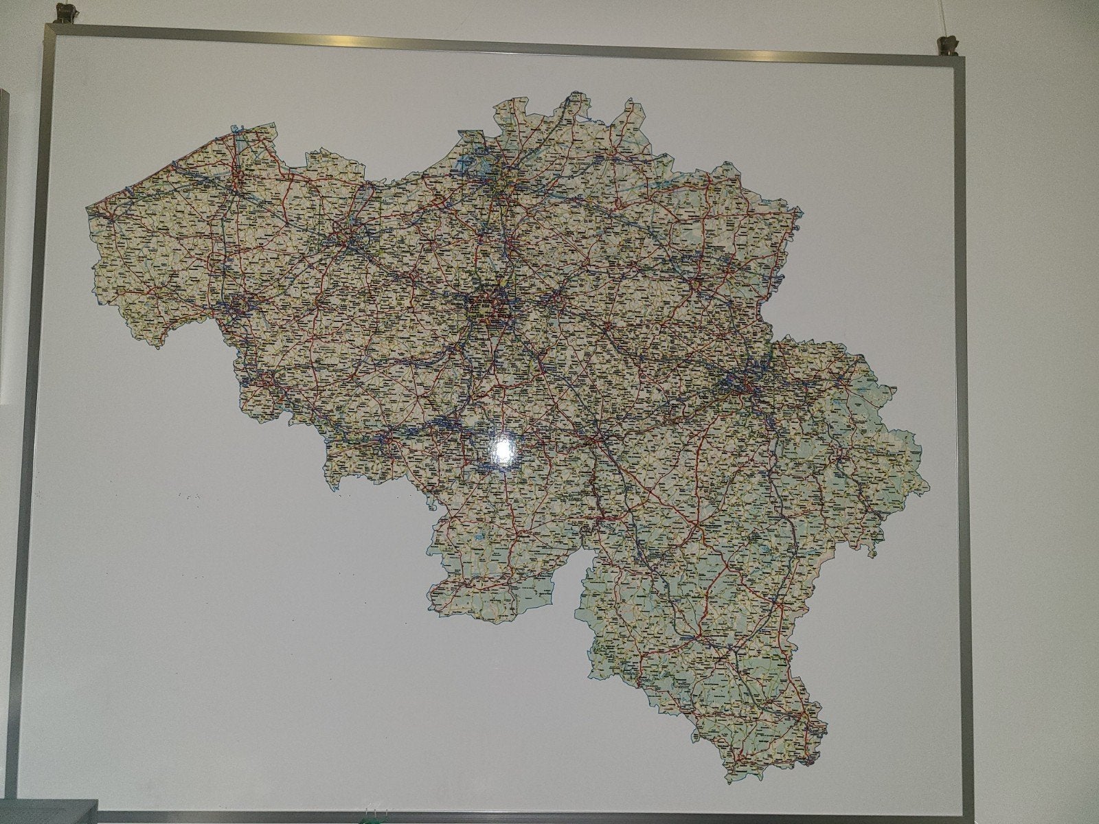 Gedetailleerde Landkaart België - Ideaal voor Planning, Ophalen, 2000 tot heden, België of Luxemburg, Landkaart