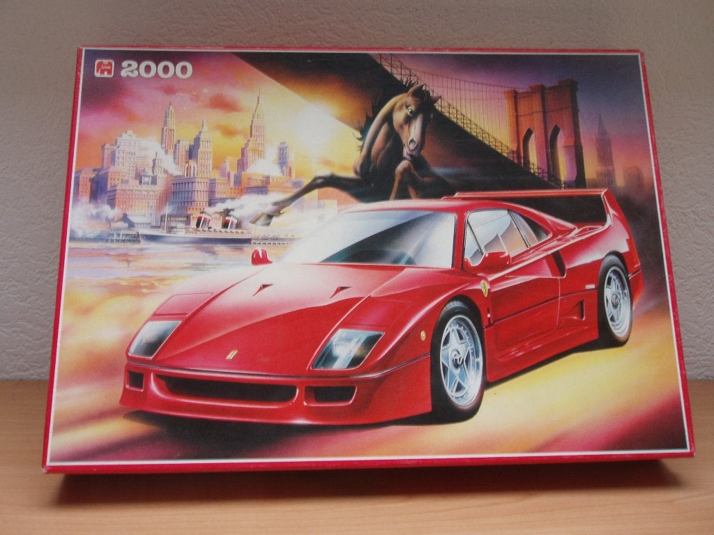 Ferrari puzzel, Ophalen of Verzenden, Meer dan 1500 stukjes, Zo goed als nieuw, Legpuzzel