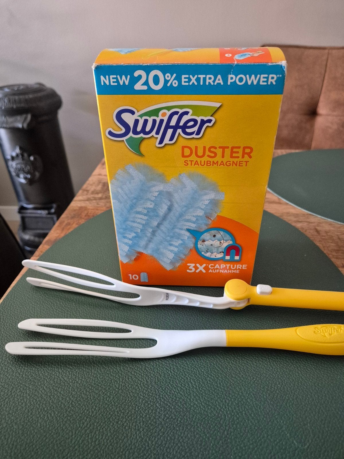 Swiffer  Duster  met  doekjes, Ophalen