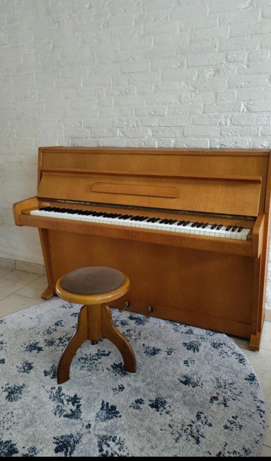 August Förster piano (1972), Ophalen, Gebruikt, Bruin, Piano