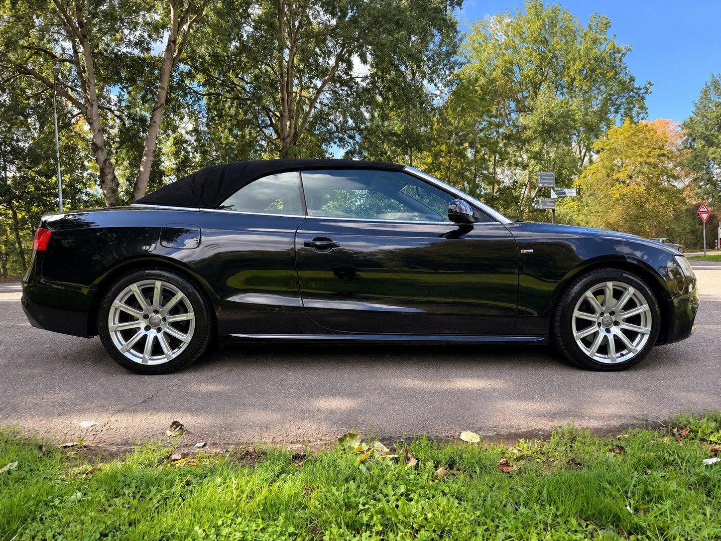 Audi A5 1.8 Tfsi 125KW Cabriolet CVT 2012 Zwart, Auto's, Audi, 4 cilinders, Cabriolet, 4 stoelen, Zwart