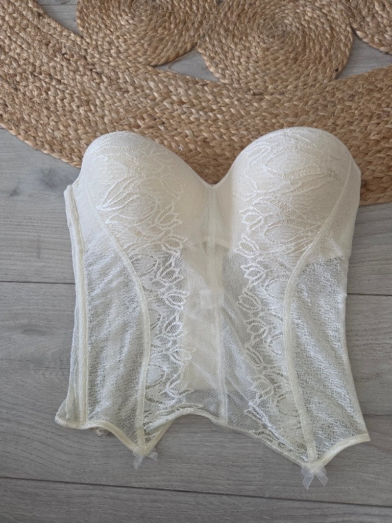 Di Lorenzo Bruidlingerie Torselet Bustier 75C, Verzenden, Wit, Zo goed als nieuw, Accessoires