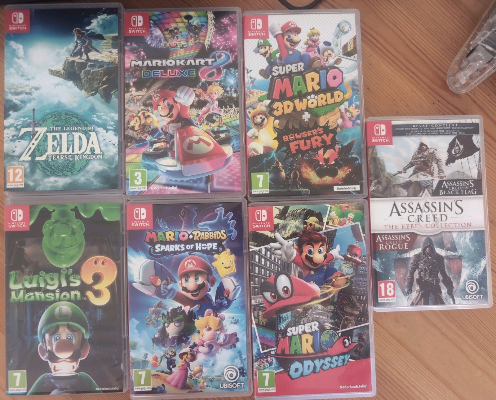 7 Nintendo Switch Games Spellen, Spelcomputers en Games, Games | Nintendo Switch, 3 spelers of meer, Ophalen of Verzenden, Zo goed als nieuw