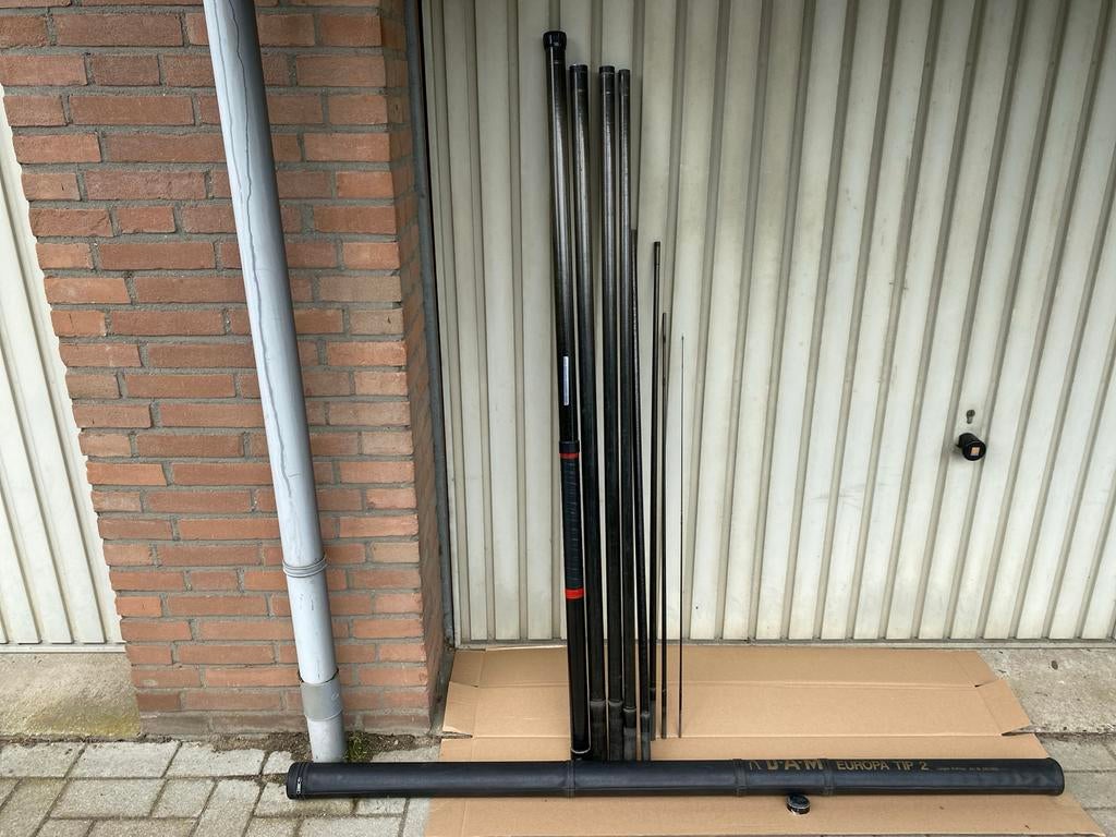 D.A.M. Europa Tip 2 vaste hengel 9,5 mtr, Ophalen, Zo goed als nieuw, Vaste hengel