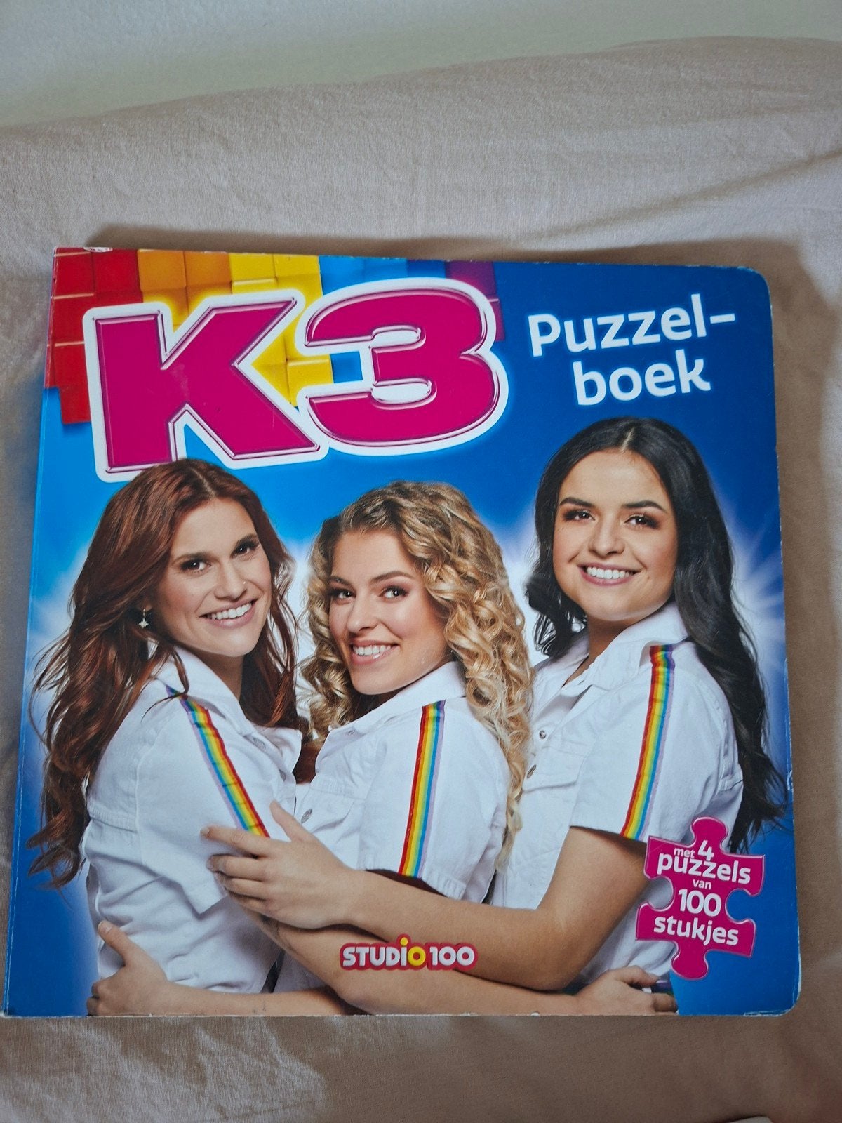 K3 puzzelboek: 4 puzzels van 100 stukjes, Kinderen en Baby's, Ophalen of Verzenden, Meer dan 50 stukjes, 6 jaar of ouder
