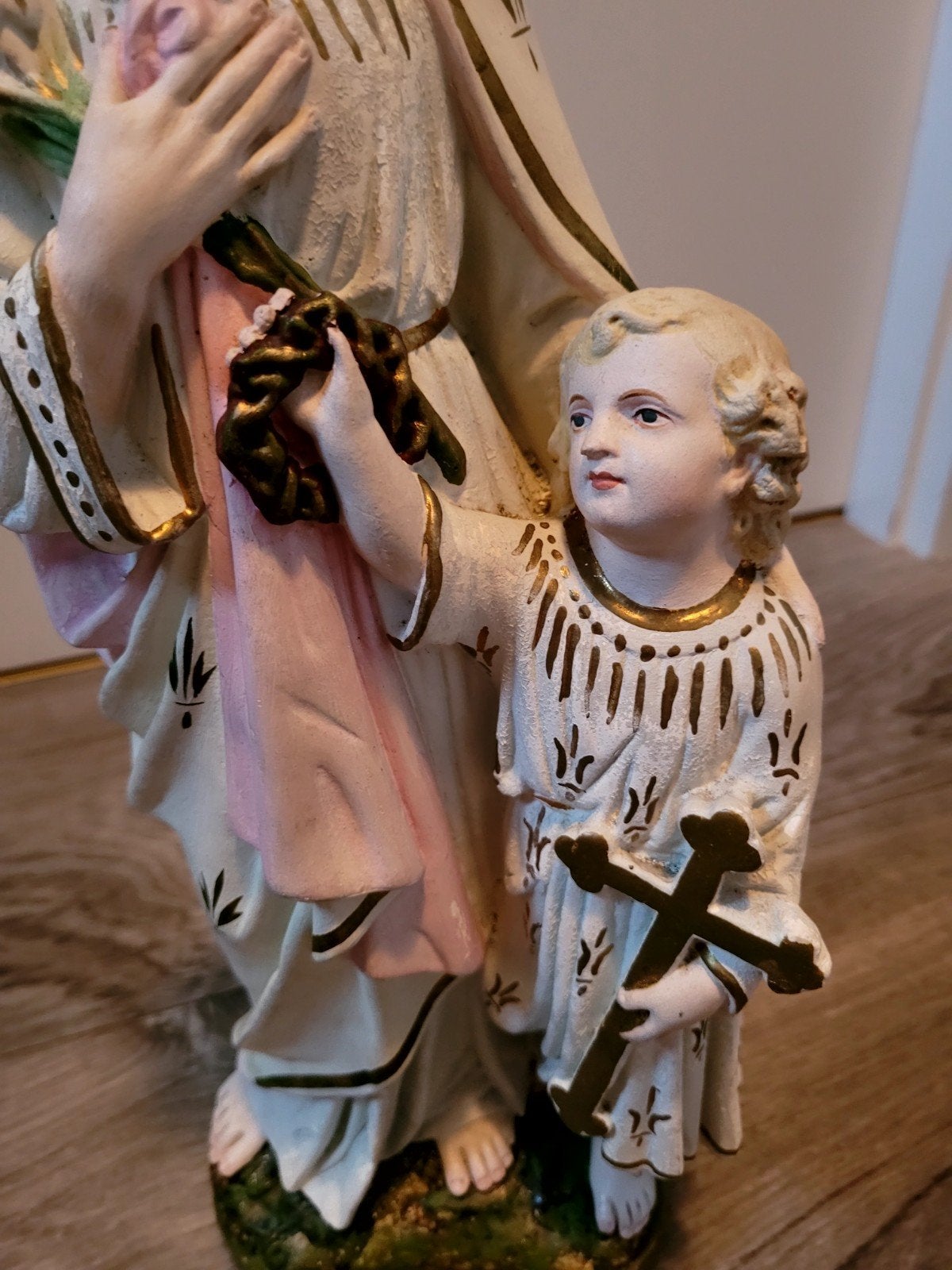 Beeld Heilige Jozef met Kind Jezus - Religieuze Decoratie, Ophalen