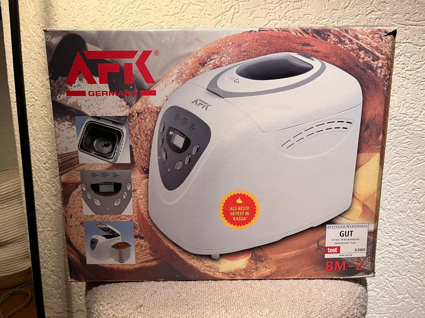 Broodbakmachine AFK - één keer gebruikt, Witgoed en Apparatuur, Ophalen, Zo goed als nieuw, Kijkvenster