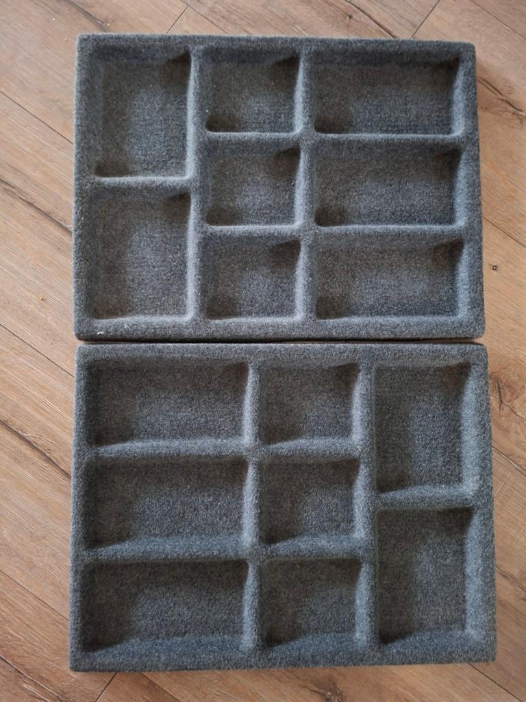 2x IKEA KOMPLEMENT Lade-inzet voor sieraden/accessoires (2x), Modern, praktisch, Zo goed als nieuw, Minder dan 100 cm, 25 tot 50 cm
