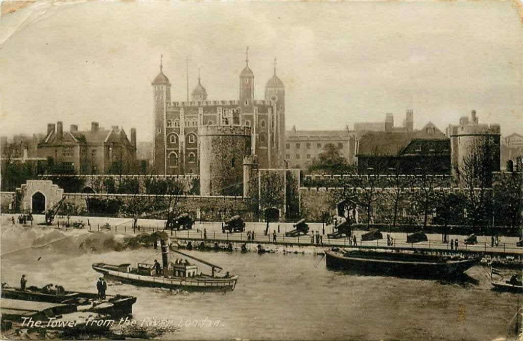 381-162-029 London The Tower from the River, Verzenden, Voor 1920, Engeland