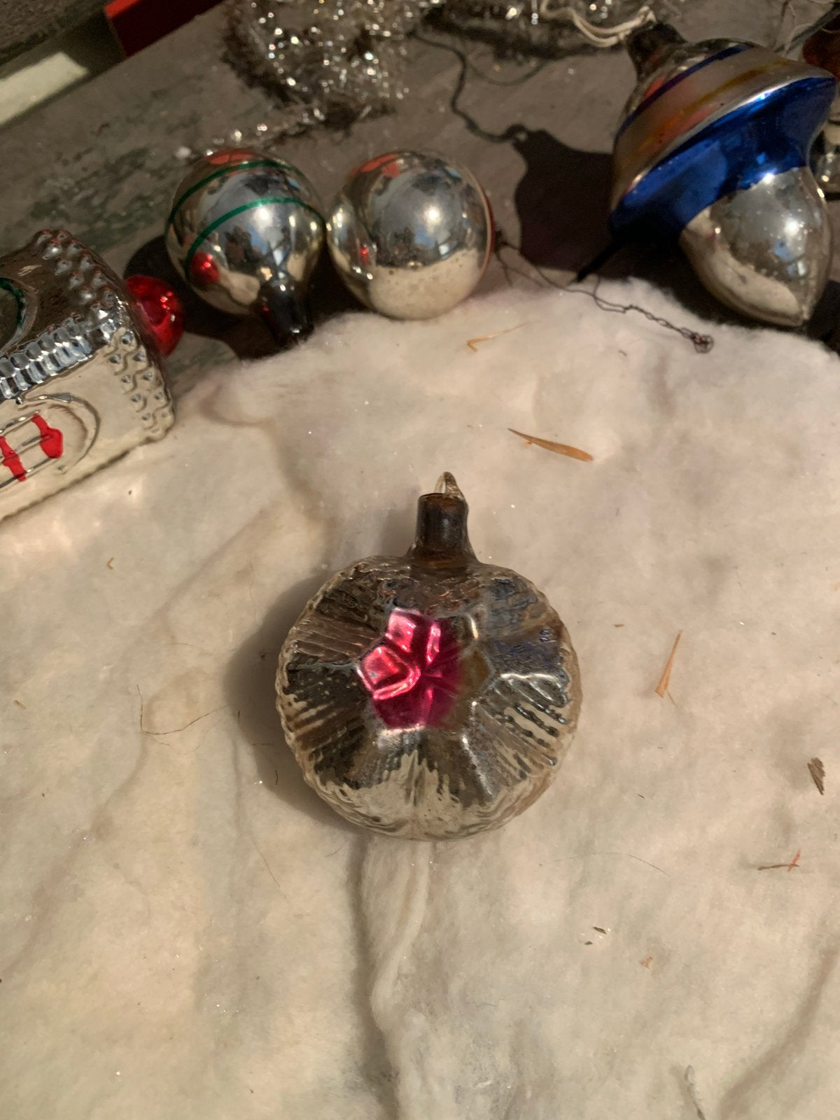 Kerst reflector bal glazen oogje ajeko, Diversen, T, Ophalen of Verzenden, Zo goed als nieuw, N