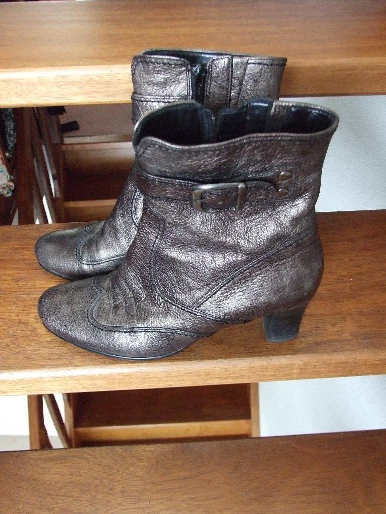 Gabor zgan brons metallickleurige halfhoge laarsjes 5/38, Kleding | Dames, Schoenen, Overige kleuren, Gabor, Ophalen of Verzenden