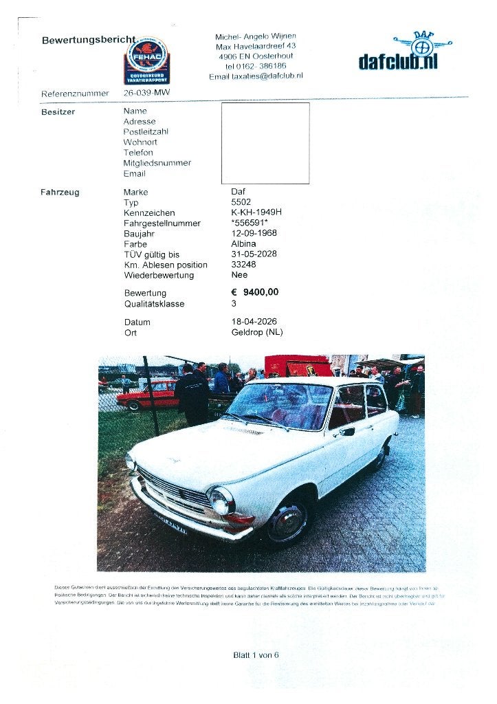 DAF 55 Sedan - Topklassieker -verbeterd bod, foto 2