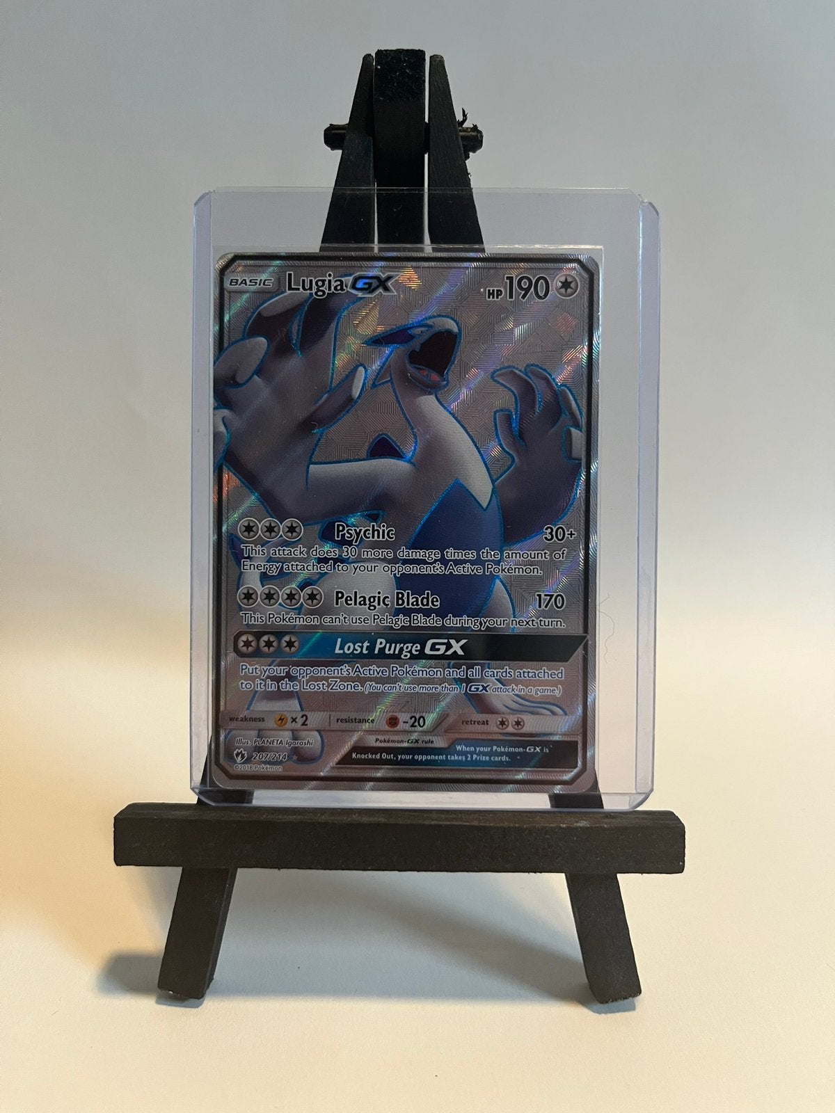 Lugia gx 207, Ophalen of Verzenden, Zo goed als nieuw, Losse kaart, Foil