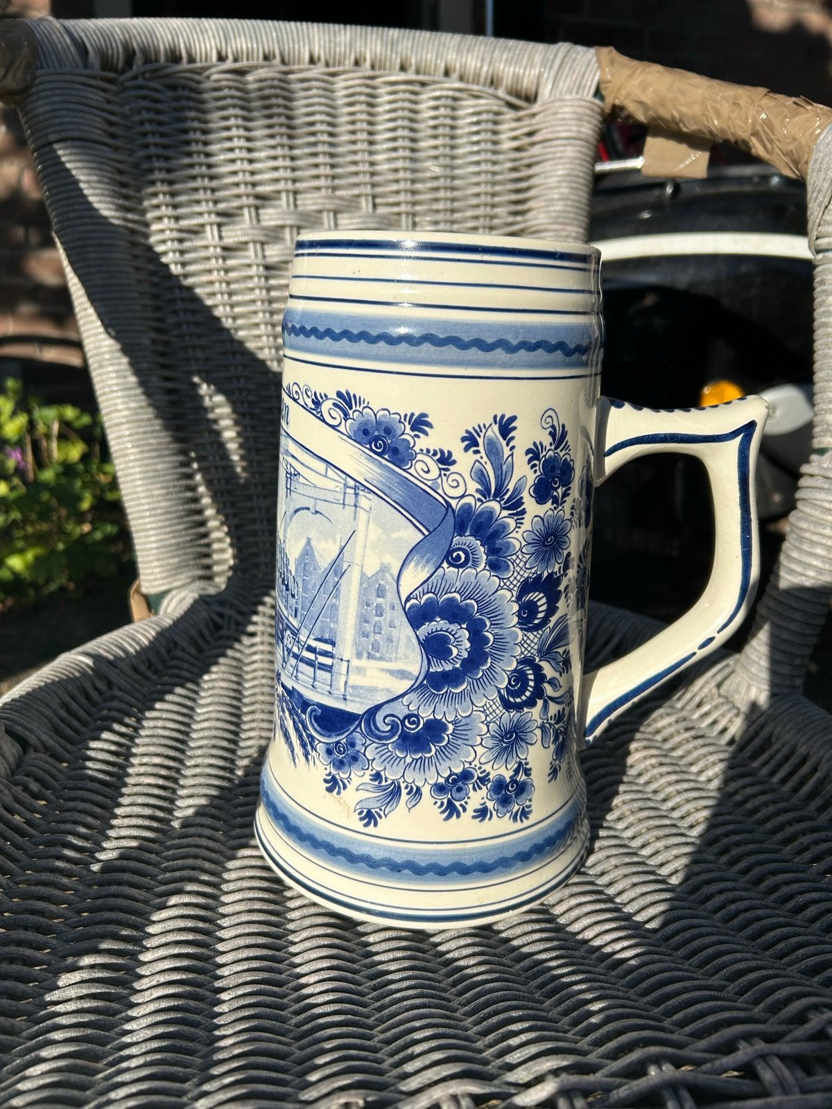 Delfts Blauw Heineken Bierpul - 't Delfsche Huys, Ophalen of Verzenden