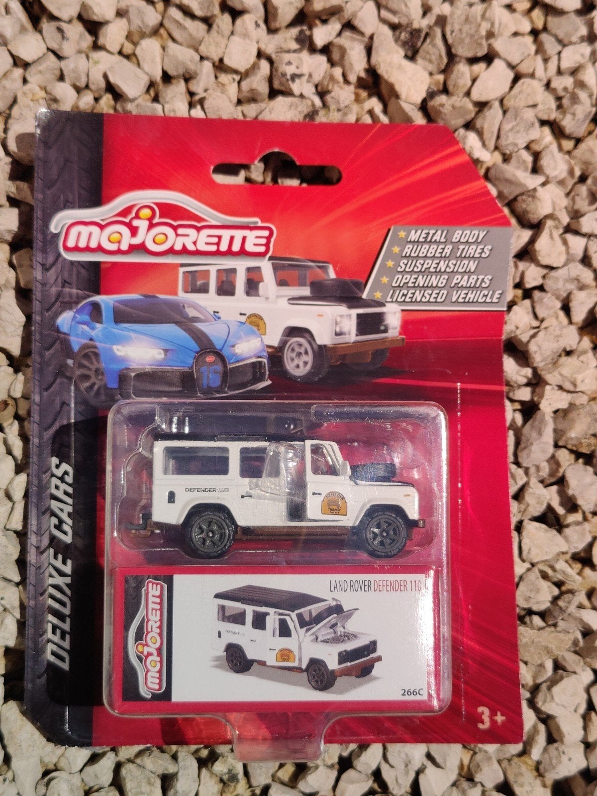 Majorette Land Rover Defender 110 Trophy WIT, Ophalen of Verzenden