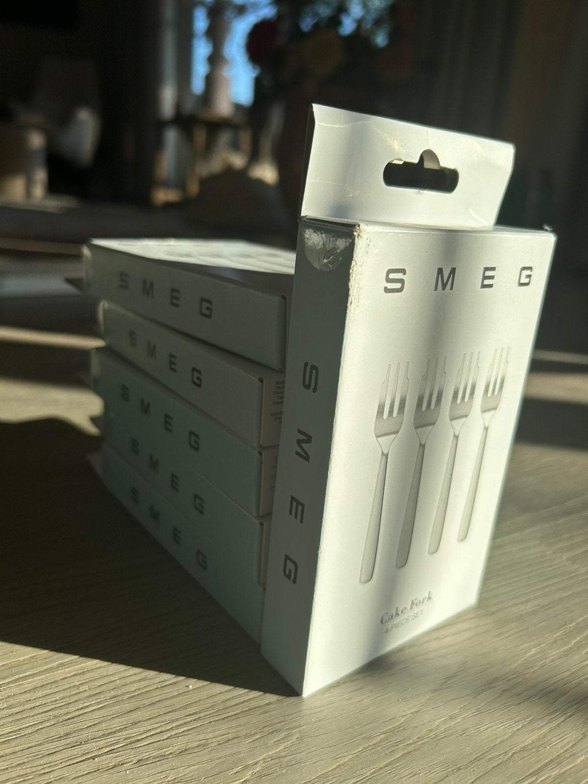 3x 4 SMEG gebaksvorkjes, Dessertvork, Bestekset, Nieuw, Ophalen of Verzenden