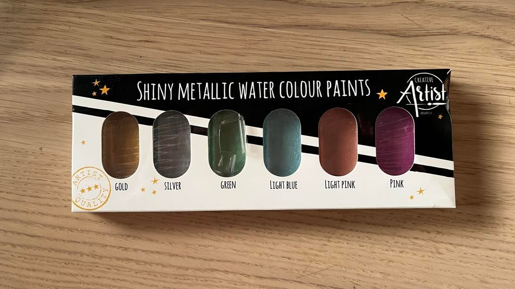 Artist metallic water color verfset, Ophalen of Verzenden, Zo goed als nieuw, Waterverf