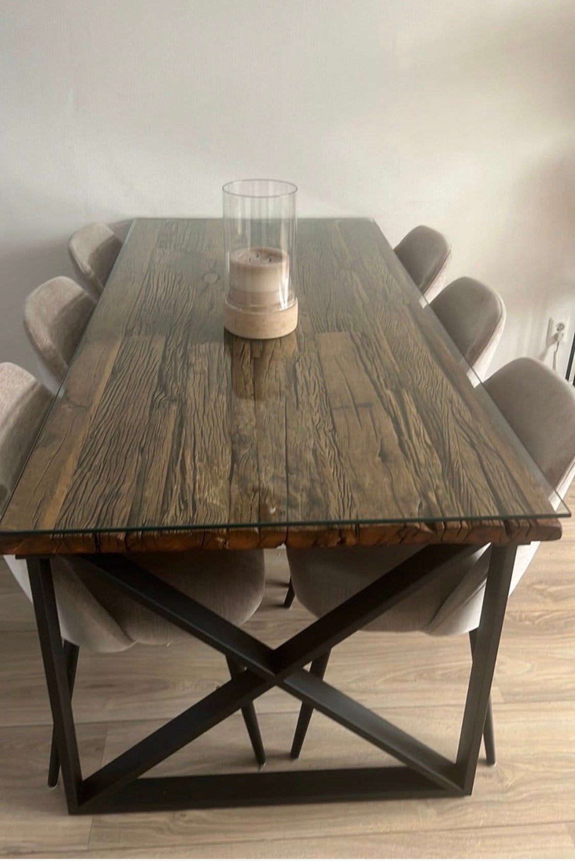 Eettafel 180 cm, Huis en Inrichting, Ophalen, 50 tot 100 cm, Zo goed als nieuw, 150 tot 200 cm