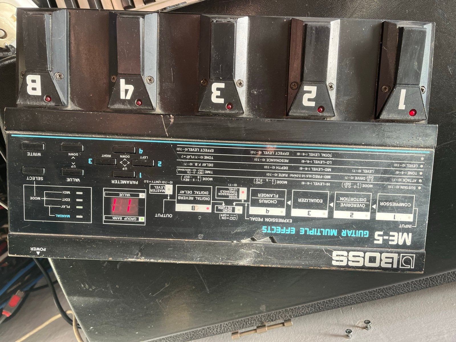 Boss ME-5 Gitaar Multi-Effectpedaal, Muziek en Instrumenten, Effecten, Ophalen of Verzenden, Gebruikt, Chorus