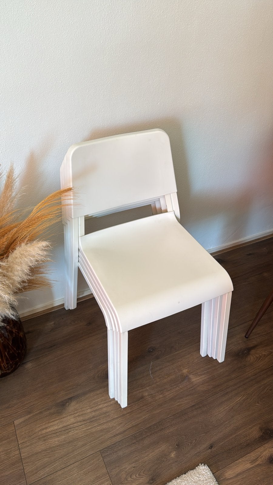 IKEA TEODORES Eetkamerstoelen Wit (4 stuks), Ophalen, Kunststof, Gebruikt, Wit