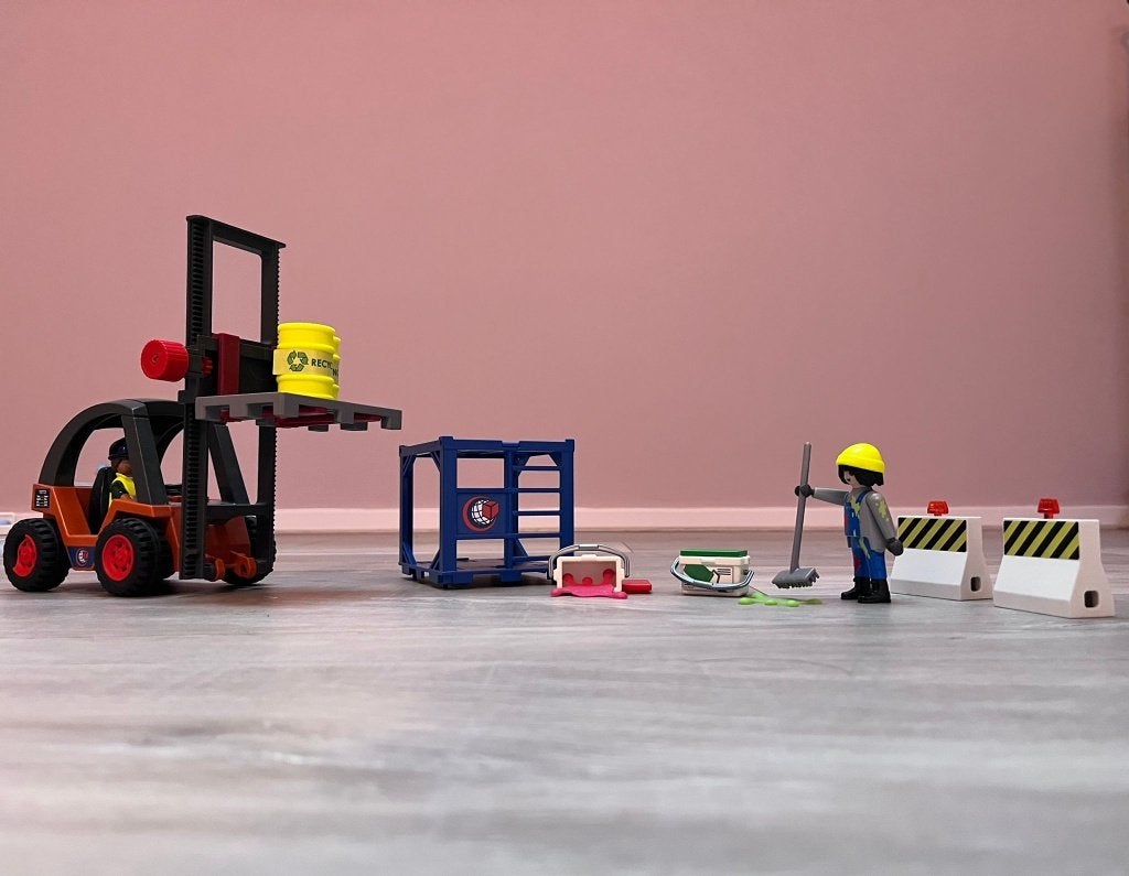 Playmobil Vorkheftruck met lading 70772, Ophalen, Zo goed als nieuw, Complete set