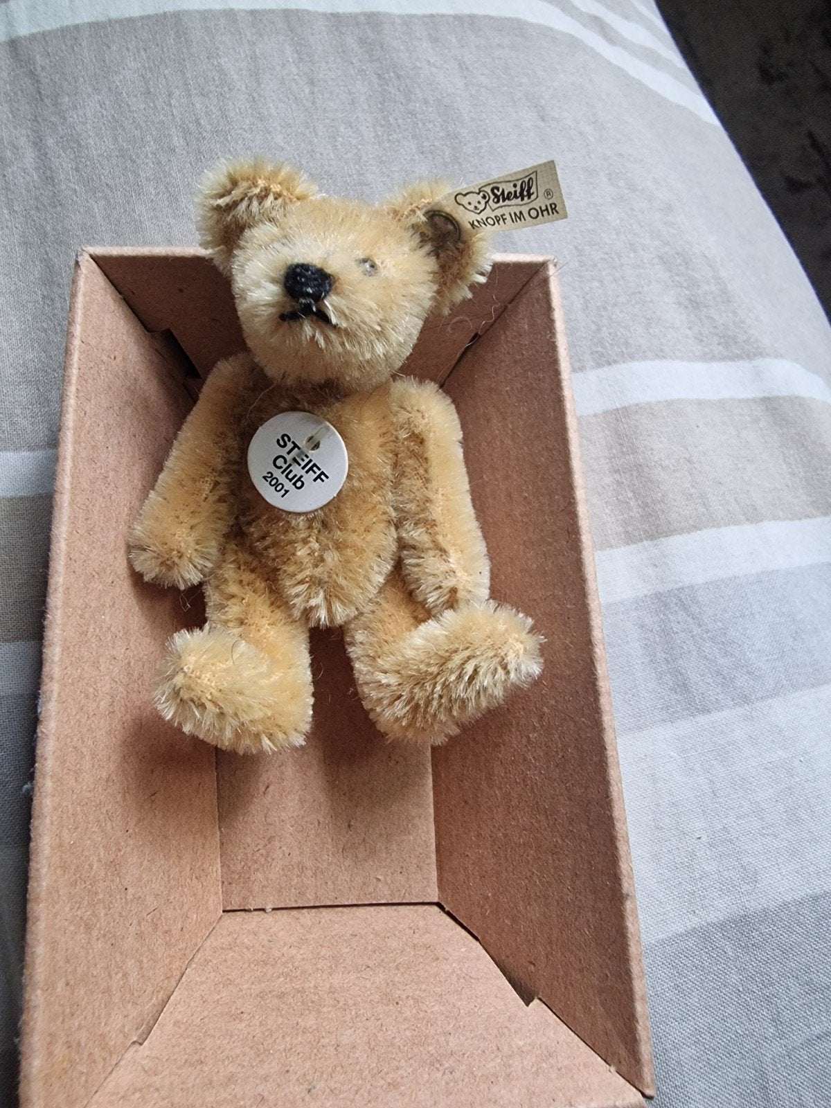 Steiff Club 2001 Teddybeer - Zo goed als nieuw, Verzamelen, Beren en Cherished Teddies, Ophalen of Verzenden, Zo goed als nieuw