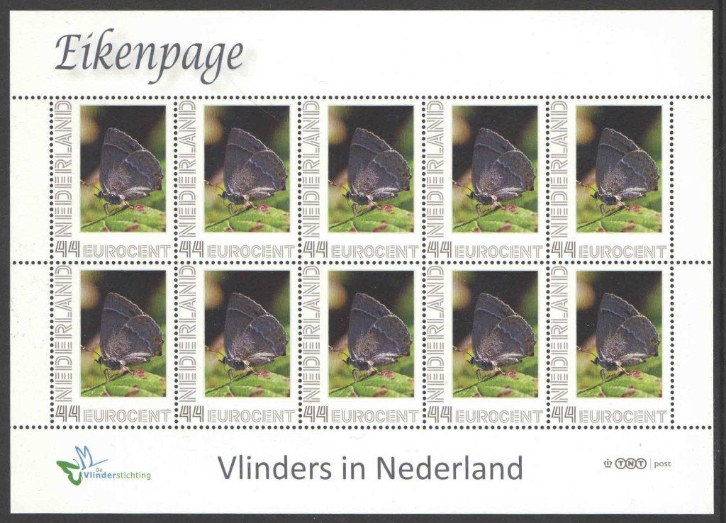 Postzegels Vlinders in Nederland: Eikenpage, Postzegels en Munten, Ophalen of Verzenden, Na 1940, Postfris