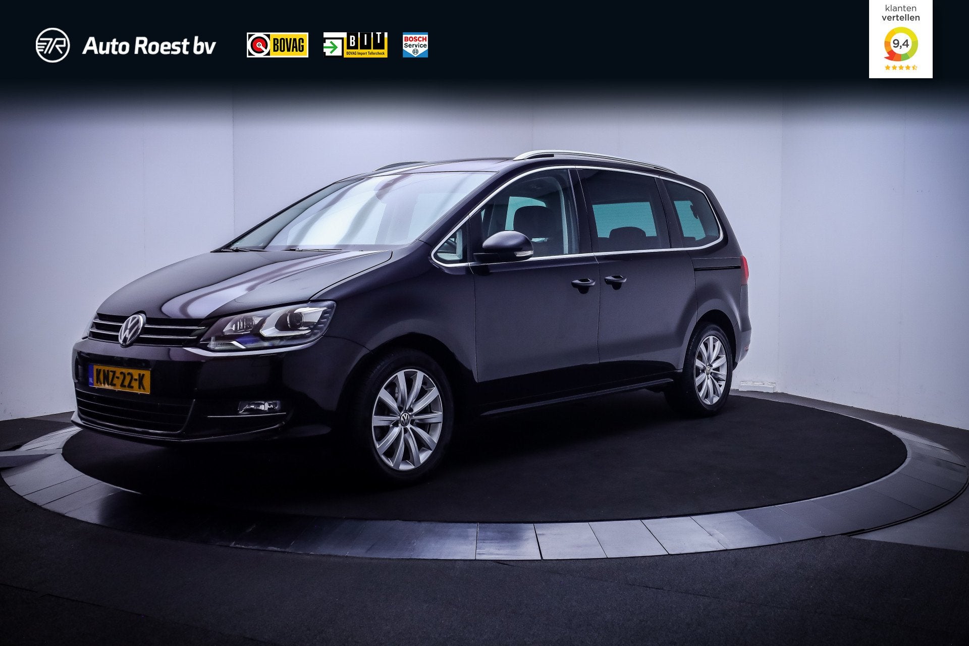 Volkswagen Sharan 1.4 TSI Dsg 7P HIGHLINE XENON | LEDER | AC, Gebruikt, Zwart, 4 cilinders, 150 pk