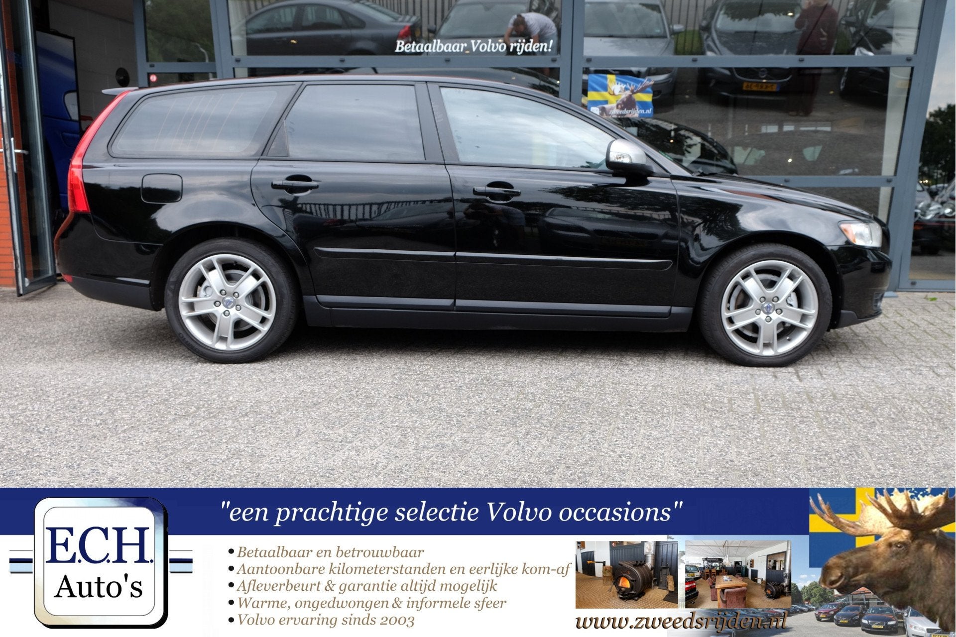 Volvo V50 2.0 145 pk, 17 inch, Elektr. stoel, Navi, Bluetoot, Auto's, Voorwielaandrijving, Stof, Gebruikt, 4 cilinders