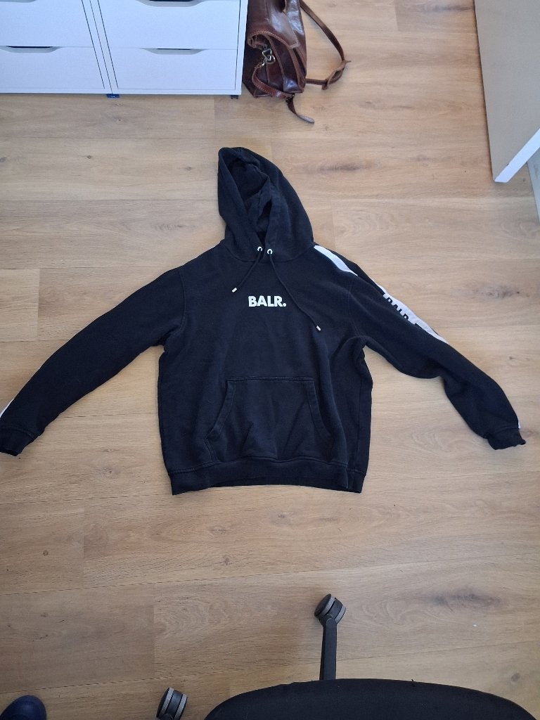 BALR. Hoodie Zwart Maat L - Gedragen, Goede Staat, Kleding | Heren, Maat 52/54 (L), Zwart, Ophalen of Verzenden, Zo goed als nieuw
