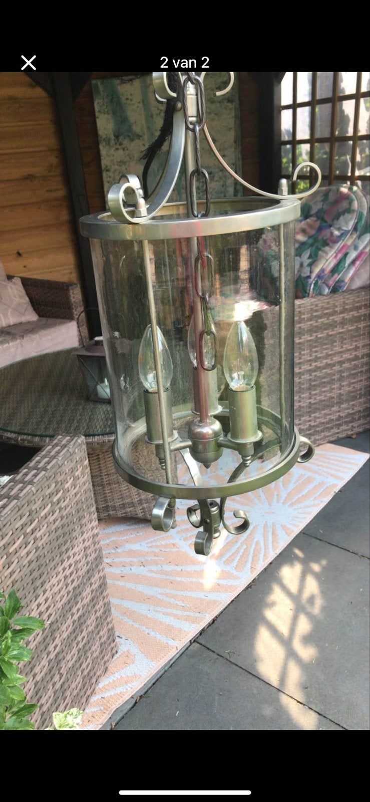 2 hanglampen, Ophalen, Zo goed als nieuw